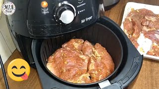 Carne de Porco na Airfryer Fritadeira sem Óleo  Mia Dicas [upl. by Leksehc]