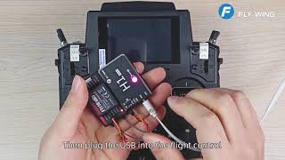 flysky PL18 remote control to adjust the H1 helicopter flight control programming [upl. by Aicek480]