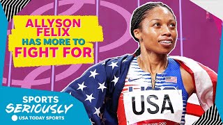 Allyson Felix reflects on her legacy Olympic record and being a mother  Sports Seriously [upl. by Glassman927]