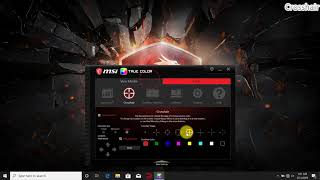 MSI® HOWTO use Crosshair in True Color 3 [upl. by Enahpets]