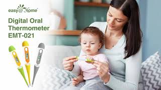 How to use a thermometer Digital Thermometer EasyHome Perfect for Babies Kids amp Adults  EMT021 [upl. by Annairam]