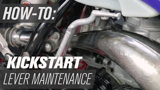 Dirt Bike Kickstart Lever Maintenance [upl. by Ametaf]