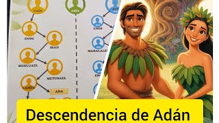 La descendencia o genealogía de Adán clase para niños cristianos RosaMariaV [upl. by Tehc]