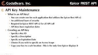 Epicor REST API [upl. by Hares]