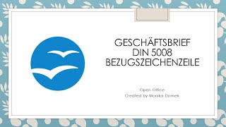 Geschäftsbrief nach alte DIN 5008 im Open Office leicht erstellen [upl. by Matthias929]