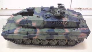 Leopard 2A7 116 Tamiya RC タミヤ フルオペ レオパルド2A6 改造 DMD amp MF [upl. by Simonne]