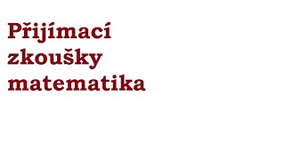 CERMAT didaktický test MATEMATIKA – 7 třída – 1 termín 2019 Příklad 42 [upl. by Lebiram]