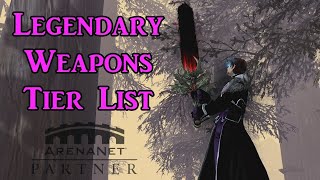 Guild Wars 2 Legendary Weapons Tier List  Showcase GW2EOD [upl. by Eikin]