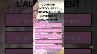 Introduire le biberon dans lallaitement allaitement mixte [upl. by Ollopa]