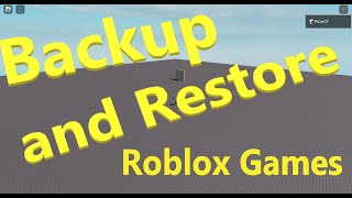 How to Save Games in Roblox Studio Backup and Revert Restore from Backup New Beginners [upl. by Nolan709]