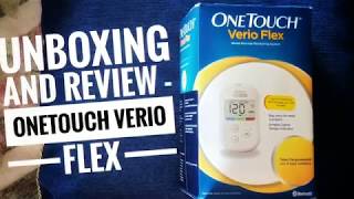 Unboxing and review  ONETOUCH Verio Flex  glucometer [upl. by Nnylsor162]