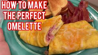 How To Make The PERFECT Omelette Ham and Cheese omelet [upl. by Swerdna]