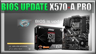 BIOS UPDATE X570A PRO [upl. by Normalie]