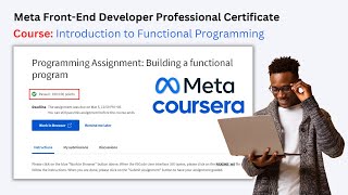 Coursera Programming Assignment Building a Functional Program [upl. by Halie]