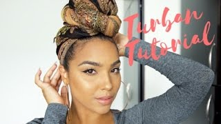 The EASIEST HeadwrapTurban Tutorial [upl. by Yromas]