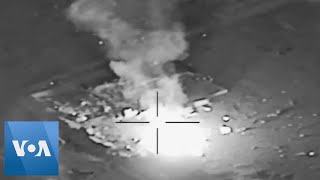 Satellite Images of US Air Strikes in Iraq Released [upl. by Ggerk]