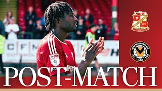 Tunmise Sobowale on his ManoftheMatch performance  Swindon Town Football Club [upl. by Bennet]