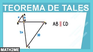 Teorema de Tales y semejanza de triángulos [upl. by Gil]