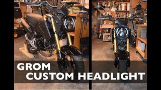 Honda Grom LED Headlightturn signal conversion [upl. by Aaronson508]