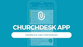 Einführung in die mobile App  ChurchDesk [upl. by Namwen]