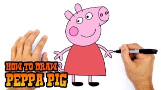 How to Draw Peppa Pig Art for Beginners [upl. by Nwahsan]