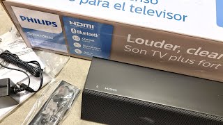 Philips B5105 Soundbar Quick Unboxing amp Setup with Audio Demos [upl. by Eizle129]