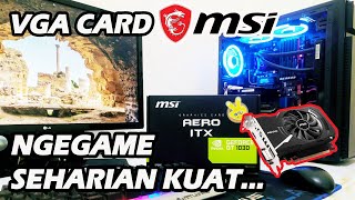 VGA CARD MURAH UNTUK GAME BERAT  Unboxing and Review VGA Card MSI GeForce GT 1030 Aero ITX 2G OC [upl. by Mullane925]