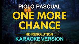 ONE MORE CHANCE  Piolo Pascual 🎙️  KARAOKE  🎶 [upl. by Siuqaj]