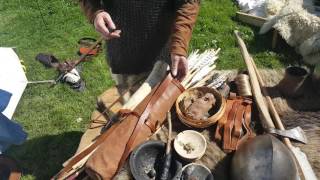 Irish amp Viking Medieval Weapons amp Armour On Display At Gallows Hill Dungarvan [upl. by Llednil]