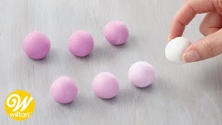 How to Make Ombre Fondant  Wilton [upl. by Daye]