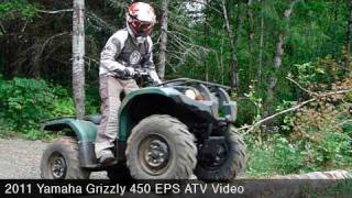 2011 Yamaha Grizzly 450 EPS ATV Review [upl. by Desi]