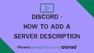 Discord  How to add server description [upl. by Omari]