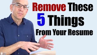 5 Things You Dont Need on Your Resume Anymore [upl. by Redman]