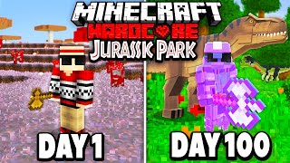 I Survived 100 Days in Jurassic Park on Minecraft Heres What Happened [upl. by Gemperle]