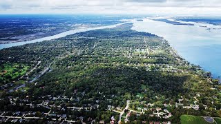 A Flight Over Grosse Ile Drone Footage Michigan [upl. by Ley]