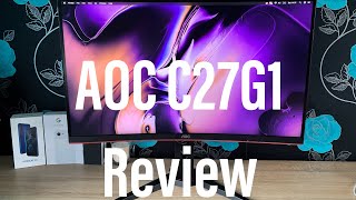 AOC C27G1 27quot 144Hz Curved Gaming Monitor Review [upl. by Osner959]