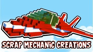 Scrap Mechanic CREATIONS  THE BEST STUNT PLANE 16 WAshDubh  Gameplay [upl. by Ardiekal]