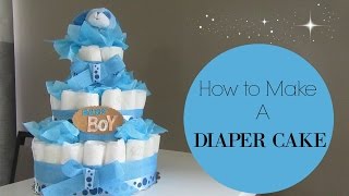 How to make a Diaper Cake [upl. by Ecirtram267]