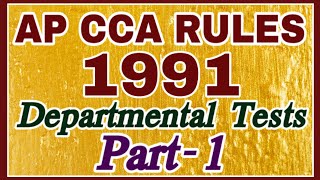 AP CCA RULES 1991 DEPARTMENTAL TESTS PART1 control code and appeal rules GOT 97 [upl. by Ttebroc]