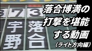 落合博満の打撃を堪能する動画①【ライト方向編】 [upl. by Ahtebbat]