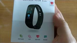 Y5 Smart band Unboxing Smart Bracelet Color Screen Heart Rate Monitor Blood Fitness Tracker [upl. by Belldame]