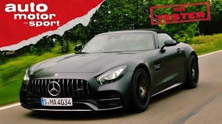 MercedesAMG GT C Roadster Der V8 geht wie Hölle  Die Tester  auto motor und sport [upl. by Lisette]