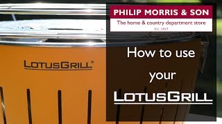 How to use your LotusGrill [upl. by Blondie]