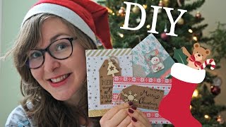 Hoe ik kerstkaartjes maak  DIY met Action papier [upl. by Schoof943]