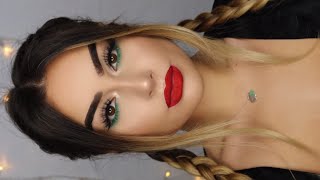 LAZY Christmas Makeup Tutorial I Aylin Melisa [upl. by Solita]