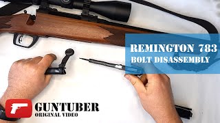 Remington Model 783 308Win Bolt disassembly and reassembly field strip [upl. by Damon]