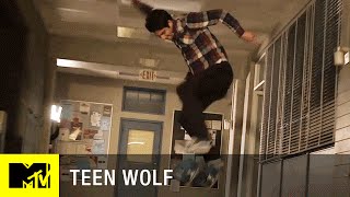 Teen Wolf Season 5  Tyler Posey Skateboards Through Beacon Hills  MTV [upl. by Armilla754]