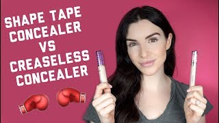 Shape Tape VS Creaseless Concealer  tarte vlogs [upl. by Sileas465]