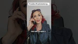 kreative Krankmeldung 🙈😂 krankmeldung arbeit shortvideo lustig comedy funny niklasunddavid [upl. by Minnnie]