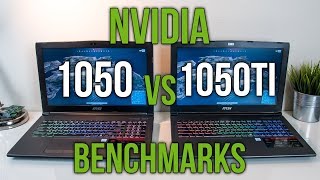 Nvidia 1050 vs 1050 Ti  Laptop Graphics Comparison Benchmarks [upl. by Compton721]